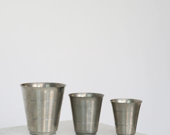Pewter Goblet Trio by Just Andersen, 1920s, Denmark
