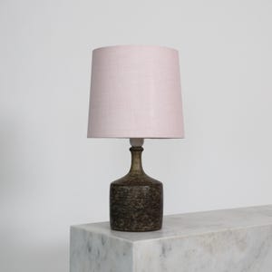 Earth-Brown Stoneware Desk Lamp by Lisbeth Brams for Fog & Morup | 1960s | Denmark