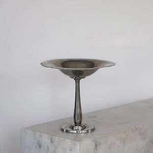 Rare Tall Pedestal Pewter Bowl by Just Andersen | 1920s | Denmark