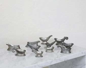 Collection of Pewter Pibeholders, 1920s - 1940s, Denmark