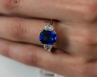 Details about Lab Created Brilliant Round Cut Sapphire 925 Silver CZ Anniversary Ring 6.60 CT Details about Lab Created Brilliant Round Cut Sapphire 925 Silver CZ Anniversary Ring 6.60 CT