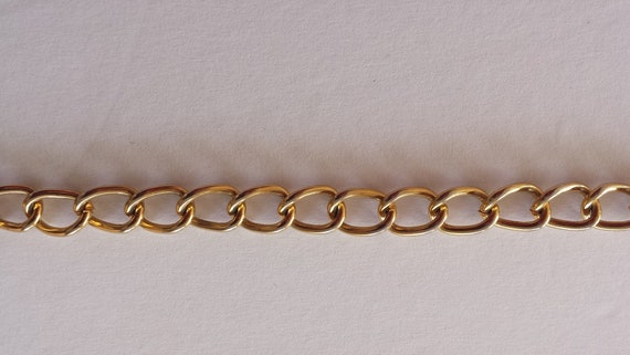 Vintage ANNE KLEIN Gold Tone Cheetah Chain Link B… - image 7