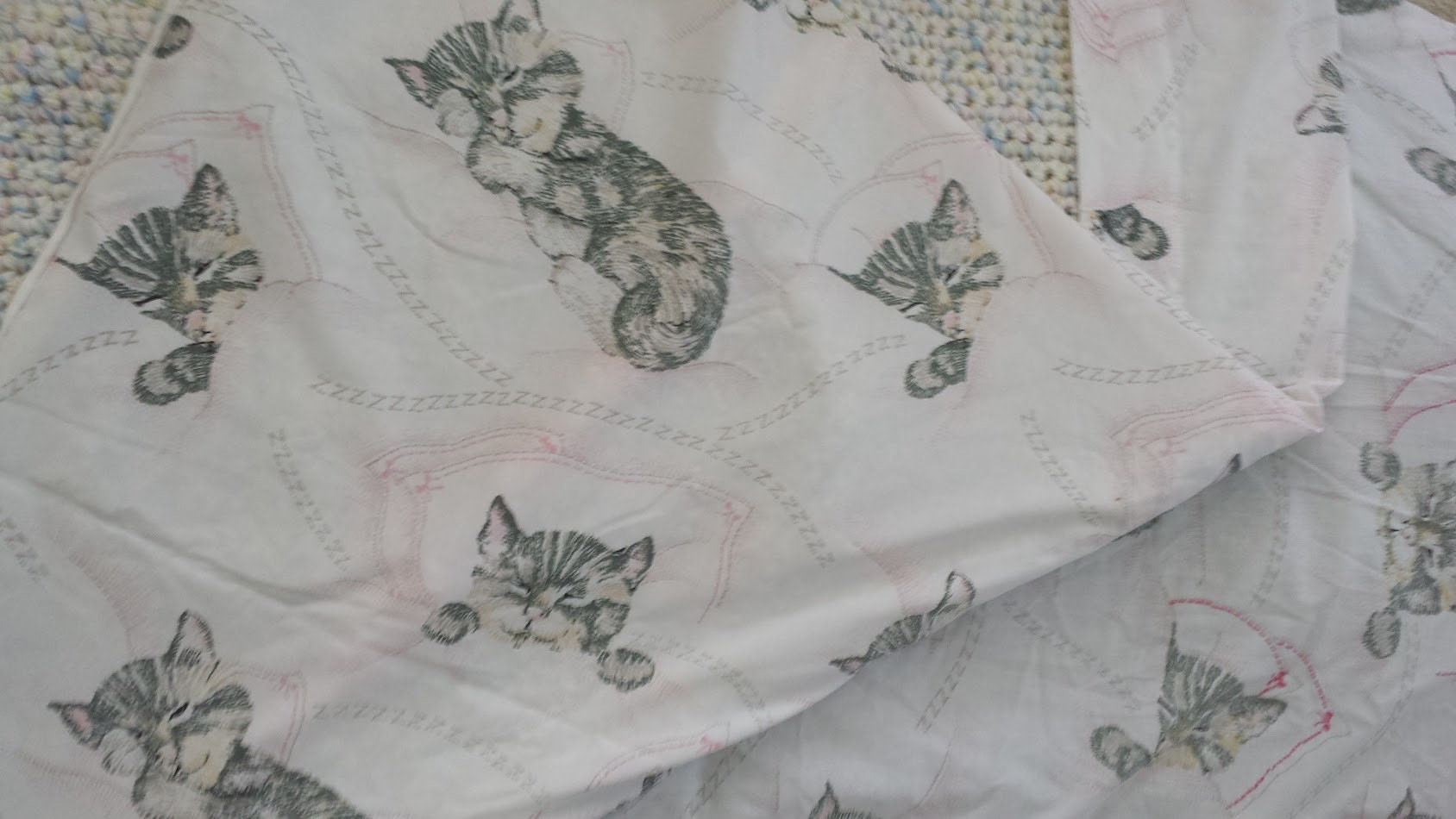 Vintage SEARS ROEBUCK Chessie the Cat Twin Sheets Etsy