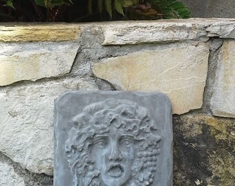 Cast Stone Outdoor Plaque Wine Goddess