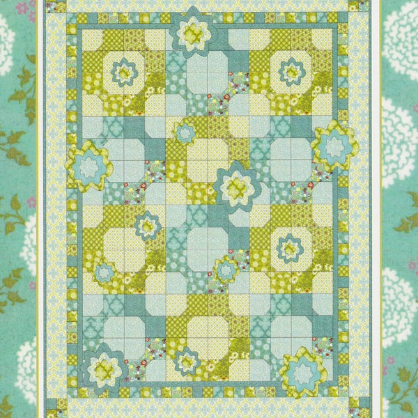 SEA GLASS Lap Quilt Sewing Pattern By Coach House Designs - CHD 1122