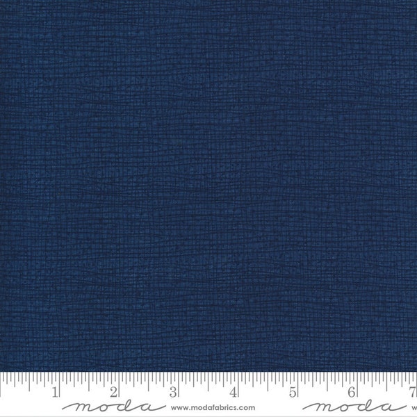 Moda COTTAGE BLEU Quilt Fabric By-The-1/2-Yard by Robin Pickens - 48626 148 Midnight