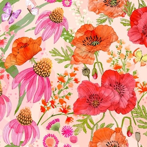 Moda SUPERBLOOM Quilt Fabric by Robin Pickens - 48780 11 Pastel - 15&quot; End-of-Bolt Piece