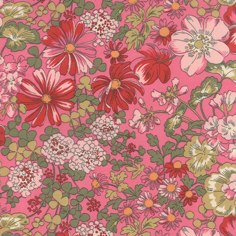 Moda REGENT STREET LAWNS Ivory Blue 32931 12 Quilt Fabric BTY Sentimental Studio