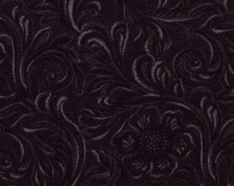 Moda TOOLED LEATHER Quilt Fabric By-The-1/2-Yard by Sara Khammash - 11216 16 Black