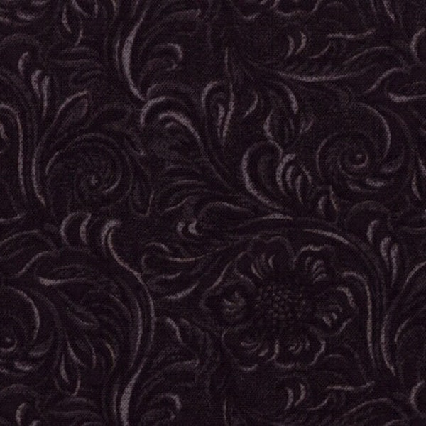 Moda TOOLED LEATHER Quilt Fabric By-The-1/2-Yard by Sara Khammash - 11216 16 Black