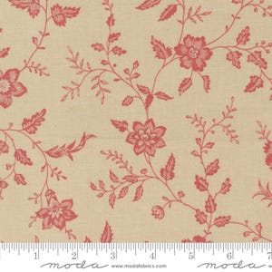 Moda ROUENNERIES TROIS Quilt Fabric By-The-1/2-Yard by French General - 13962 17 Oyster