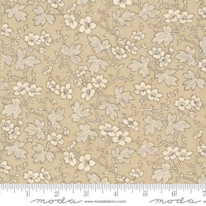 Moda ROUENNERIES TROIS Quilt Fabric By-The-1/2-Yard by French General - 13964 16 Oyster