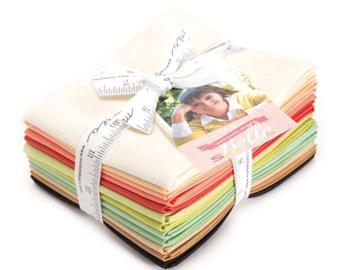 Moda BELLA SOLIDS 12 Fat Quarter Bundle 9900ABFT Quilt Fabric ...