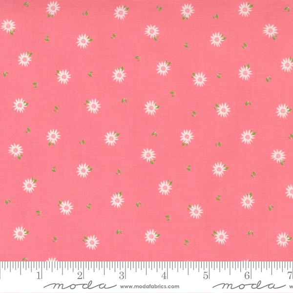 Moda SINCERELY YOURS Quilt Fabric By-The-1/2-Yard by Sherri & Chelsi - 37614 15 Flamingo