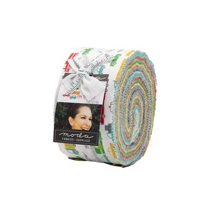 Moda ON THE GO Jelly Roll 20720JR - 40 2-1/2" Quilt Fabric Strips by Stacy Iest Hsu