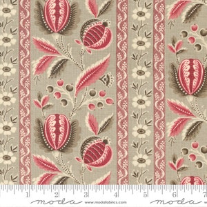 Moda CHATEAU DE CHANTILLY Quilt Fabric By-The-1/2-Yard by French General - 13940 12 Roche