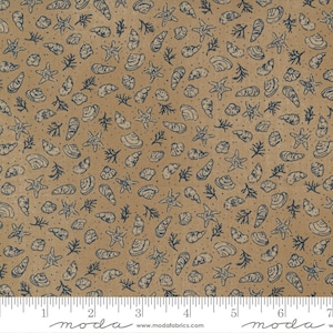 Moda TO THE SEA Quilt Fabric By-The-1/2-Yard by Janet Clare - 16931 21 Sand