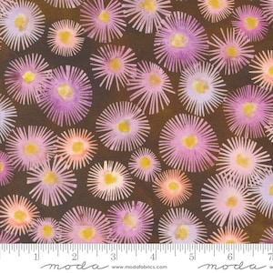 Moda BLOOMING LOVELY Quilt Fabric By-The-1/2-Yard by Janet Clare - 16972 15 Sepia