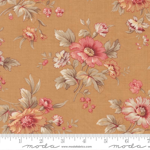 Moda JOIE DE VIVRE Quilt Fabric By-The-1/2-Yard by French General - 13981 14 Tea