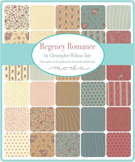 Moda REGENCY ROMANCE Quilt Fabric By-the-1/2-yard by Christopher  Wilson-tate 42348 11 Middleton 