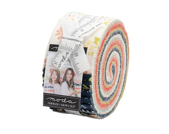 Moda HAPPY DAYS Jelly Roll 37600JR - 40 2-1/2" Quilt Fabric Strips by Sherri and Chelsi