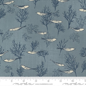 Moda TO THE SEA Quilt Fabric By-The-1/2-Yard by Janet Clare - 16932 15 Sky