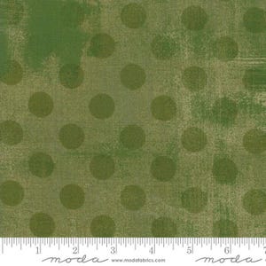 Moda Grunge Hits The Spot Quilt Fabric Fat Quarter by Basic Grey - 30149 32 Vert