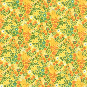 Moda ON THE WING Quilt Fabric Fat Quarter by Abi Hall - 35264 14 Sunshine