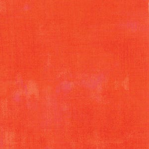 Moda GRUNGE BASICS Quilt Fabric 1/2 Yard By Basic Grey - Tangerine 30150 263