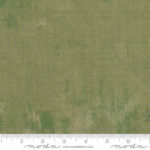 Moda GRUNGE BASICS Quilt Fabric By-The-1/2-Yard by BasicGrey - 30150 274 Vert