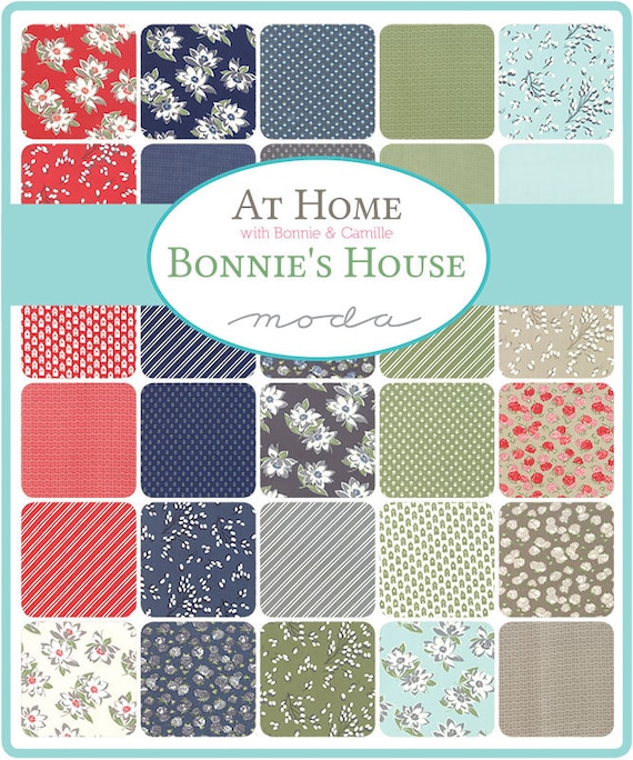 At Home 55203-26 Moda Fabrics Bonnie and Camille Priced Per Half Yard 