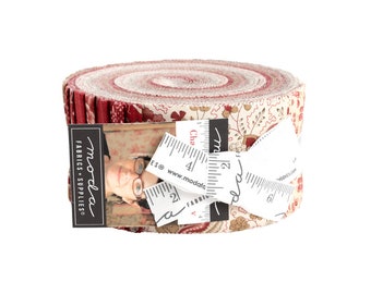 Moda CHATEAU DE CHANTILLY Jelly Roll 13940JR - 40 2-1/2" Quilt Fabric Strips by French General