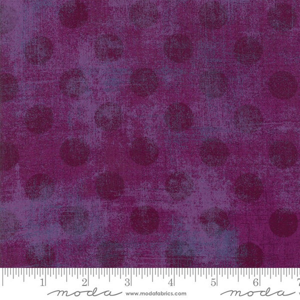 Moda Grunge Hits The Spot Quilt Fabric By-The-1/2-Yard par Basic Grey - 30149 53 Plum