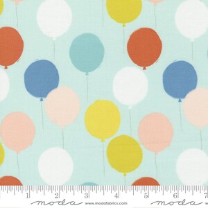 Moda DELIVERED WITH LOVE Quilt Fabric By-The-1/2-Yard by Paper & Cloth - 25132 14 Light Aqua