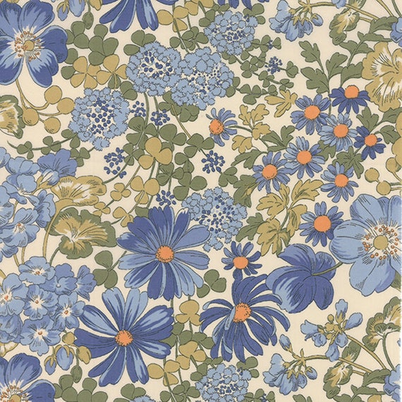 FABRIC Moda ~ REGENT STREET LAWNS ~ Sentimental Studios 1//2 yard 33320 11