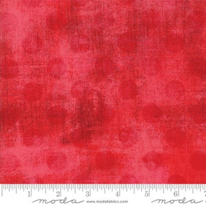 Moda Grunge Hits The Spot Quilt Fabric By-The-1/2-Yard by Basic Grey - 30149 48 Flamingo