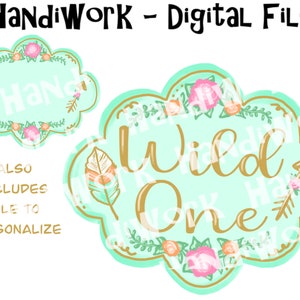 Girly wild one sublimation design, wild one girl first birthday shirt, boho girl first birthday design png, feather and arrow png