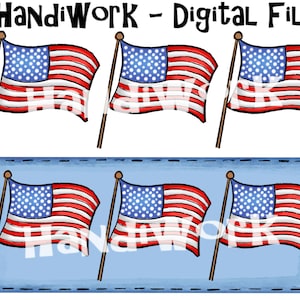 Cute American flag trio design png, American flag trio sublimation design, July 4th American flag trio design file, painted American flag