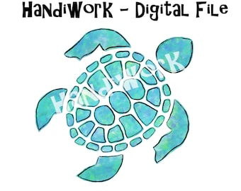 Aqua zeeschildpad png digitaal ontwerp, aquarel groene zeeschildpad sublimatie, zeeschildpad silhouet png ontwerp, turquoise zeeschildpad kunst