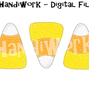 Candy corn PNG File, Cute Halloween design, Watercolor candy corn Design, Candy corn trio design, painted candy corn, October shirt design