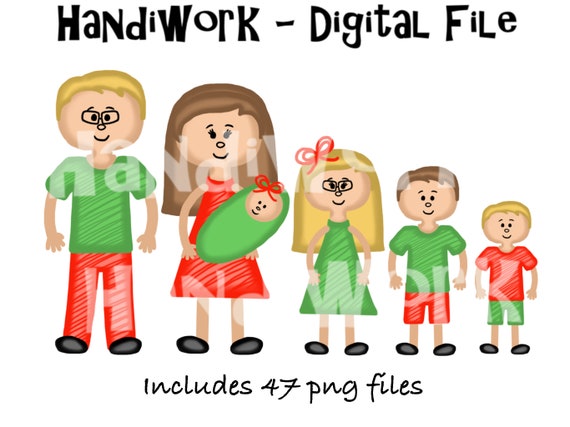 Navidad familia clip art png archivos dibujos animados - Etsy España Navidad familia clip art png archivos dibujos animados - Etsy España