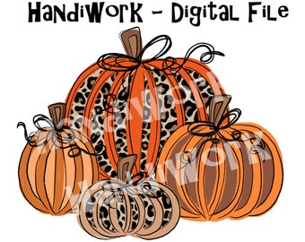 Two toned cheetah pumpkin patch png design, leopard pumpkin group sublimation png, whimsical pumpkins with bows and animal print, women png