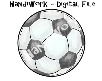 Soccer Ball PNG File, Watercolor Soccer Ball Design, Soccer Sublimation Design, Soccer shirt design, painted soccer ball, soccer clip art