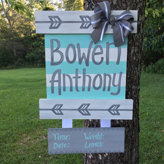 Baby Boy Arrow Hospital Door Hanger Baby Boy Hospital Door Etsy