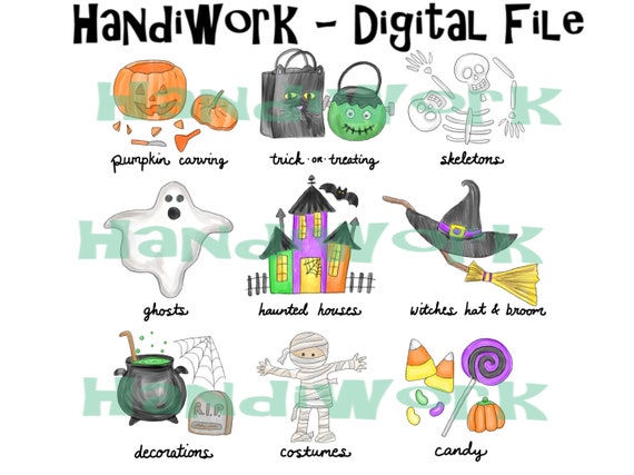 Halloween Clipart - halloween-girl-witch-holding-bag-of-candy-animated -  Classroom Clipart