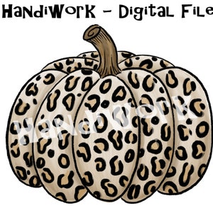 Cheetah Pumpkin PNG File, Watercolor Cheetah Pumpkin, Pumpkin Fall Sublimation Design, Halloween Pumpkin design, Cheetah Print fall png file
