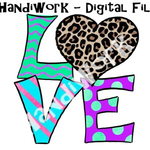 Love with Cheetah heart PNG File, cheetah hearts love design, valentines cheetah Sublimation Design, Valentines leopard heart clip art