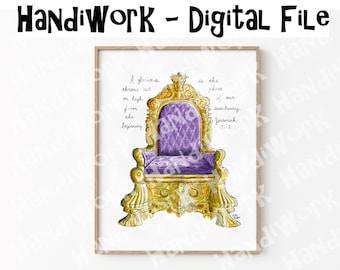 The throne of God watercolor print pdf file in sizes 8x10 and 11x14, the throne of God with bible verse printable pdf file, throne pdf art
