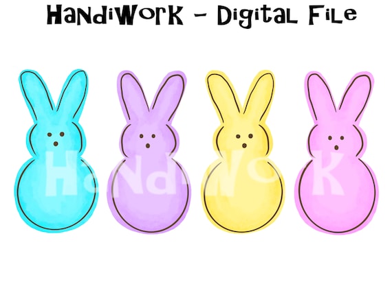 Easter Bunny Peeps PNG File Easter Bunny Candy Peeps - Etsy Ireland