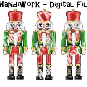 Nutcracker trio PNG File, Christmas Nutcracker, Painted Nutcracker, Boy Christmas nutcracker Sublimation Design, Drawn nutcracker png design